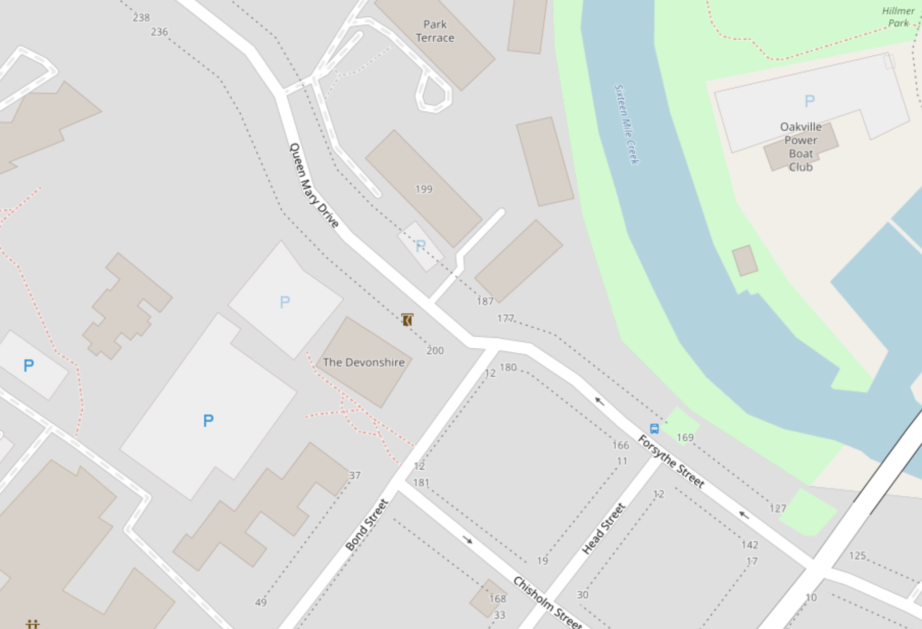 Queen Mary Dr and Bond St | Openstreetmap